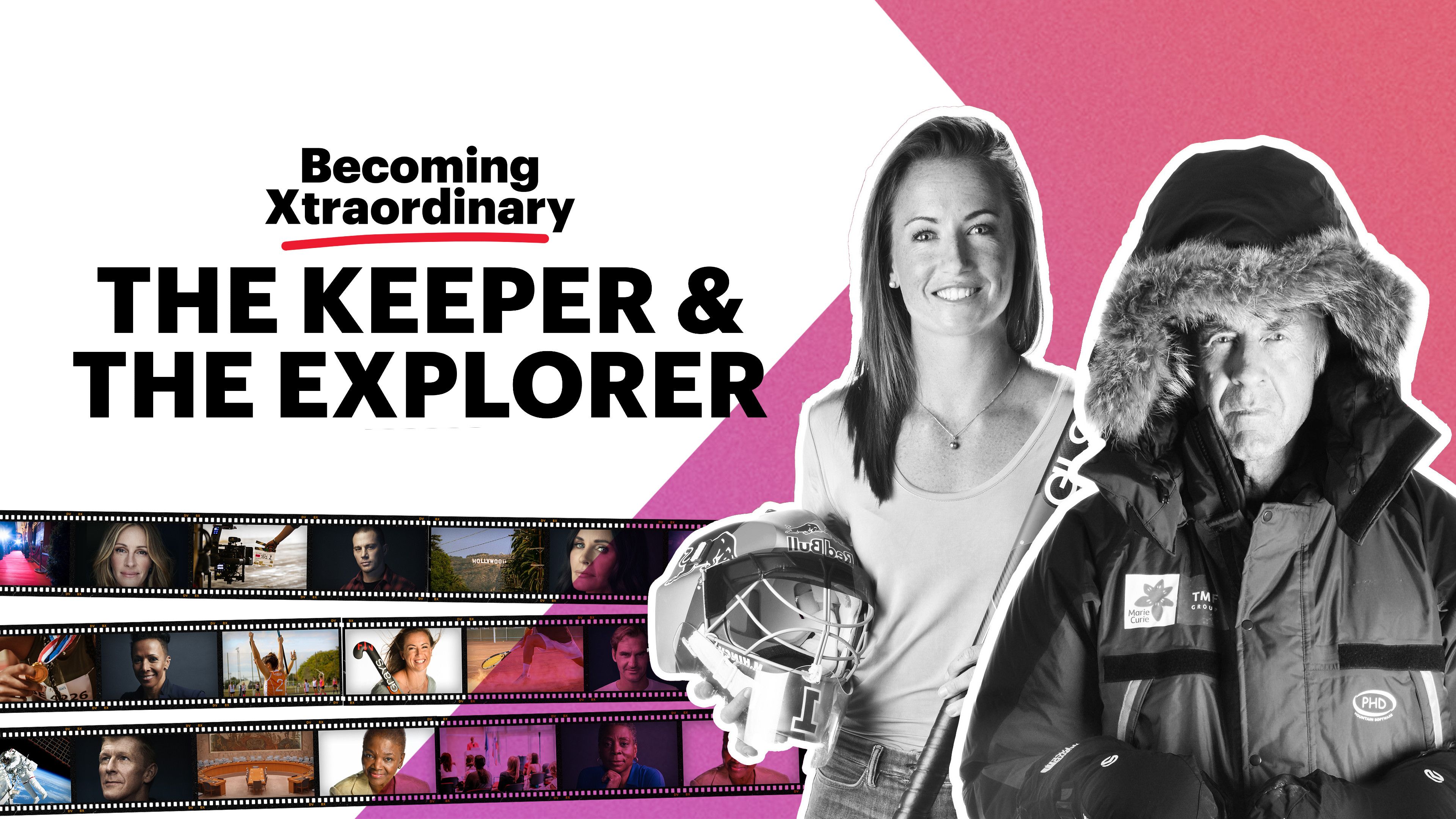 The Keeper (Maddie Hinch) and The Explorer (Ranulph Fiennes)